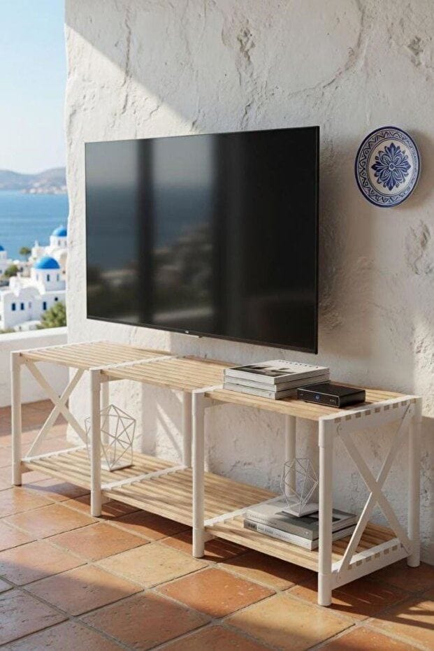 TV Stand Hanah Home Hvid - Møbler - TV borde & mediemøbler - TV-borde