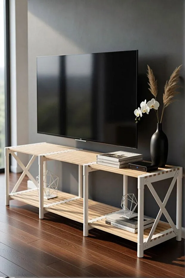 TV Stand Hanah Home Hvid - Møbler - TV borde & mediemøbler - TV-borde