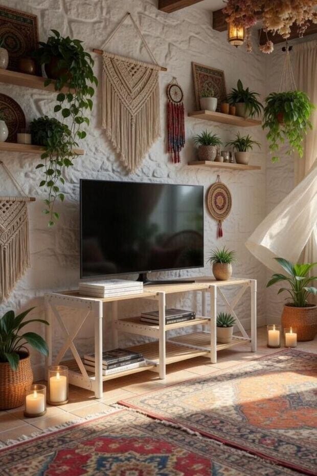 TV Stand Hanah Home Hvid - Møbler - TV borde & mediemøbler - TV-borde