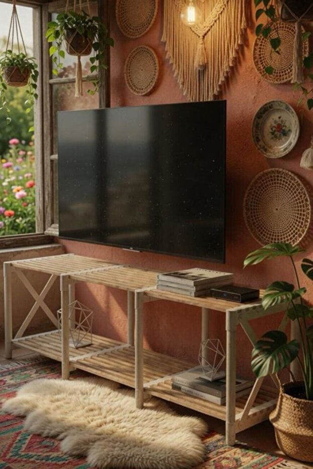 TV Stand Hanah Home Hvid - Møbler - TV borde & mediemøbler - TV-borde