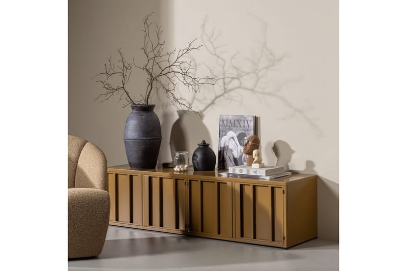 TV-stativ Niveau - Honninggul - Møbler - TV borde & mediemøbler - TV-borde