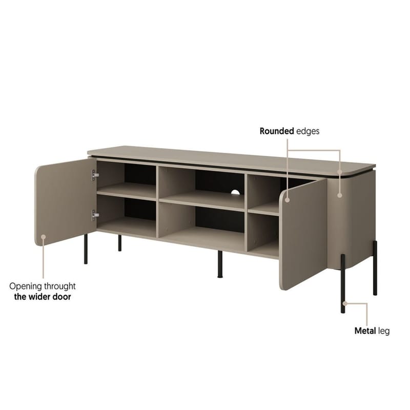 TV-Unit Bello 2 døre - Møbler - TV borde & mediemøbler - TV-borde