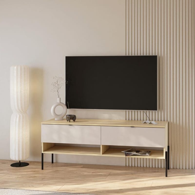 TV-Unit Ore med 2 skuffer - Cashmere - Møbler - TV borde & mediemøbler - TV-borde