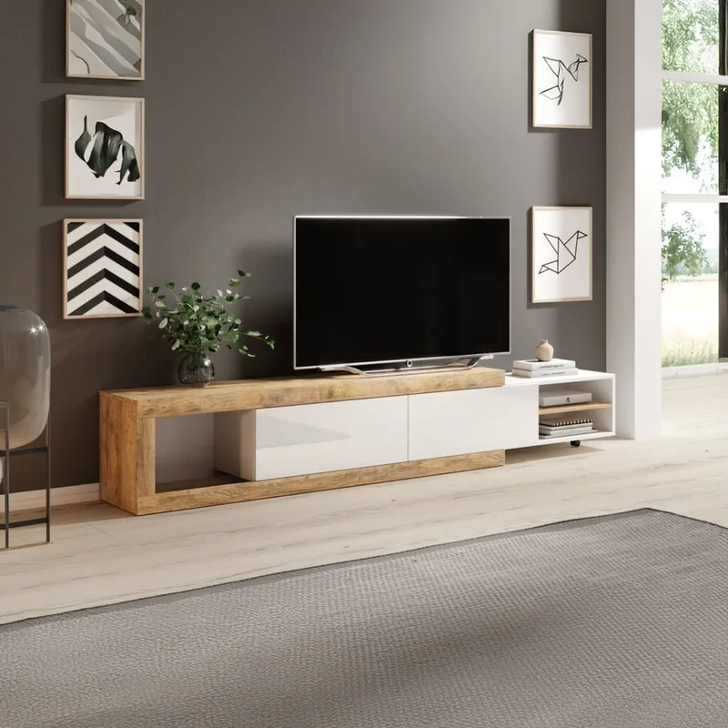 TV-Unit Sintra 2 flapper 200-242 cm - Møbler - TV borde & mediemøbler - TV-borde