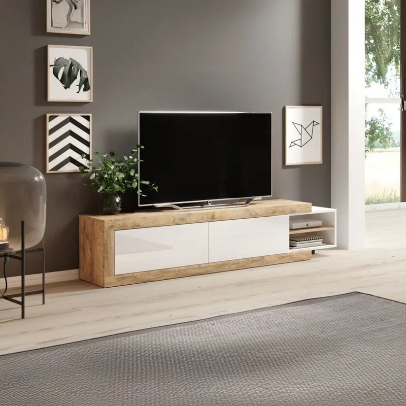 TV-Unit Sintra 2 flapper 200-242 cm - Møbler - TV borde & mediemøbler - TV-borde