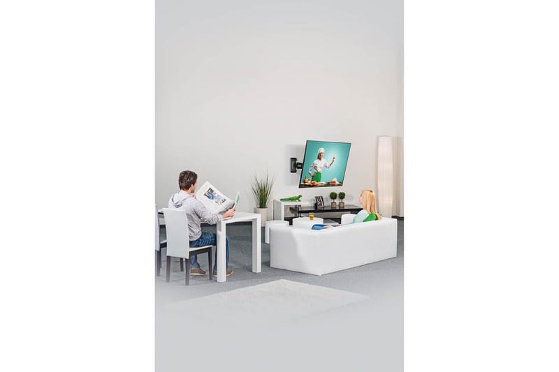 TV-vægbeslag Hama VESA Full Motion op til 65 Easy Fix sort - Sort - Møbler - TV borde & mediemøbler - Mediestativ & vægbeslag