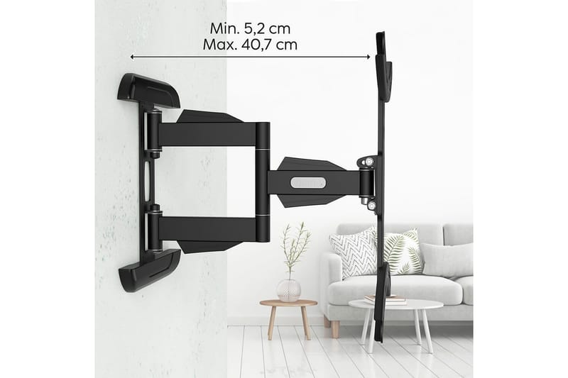 TV-vægbeslag Hama VESA Full Motion Sort - Sort - Møbler - TV borde & mediemøbler - Mediestativ & vægbeslag