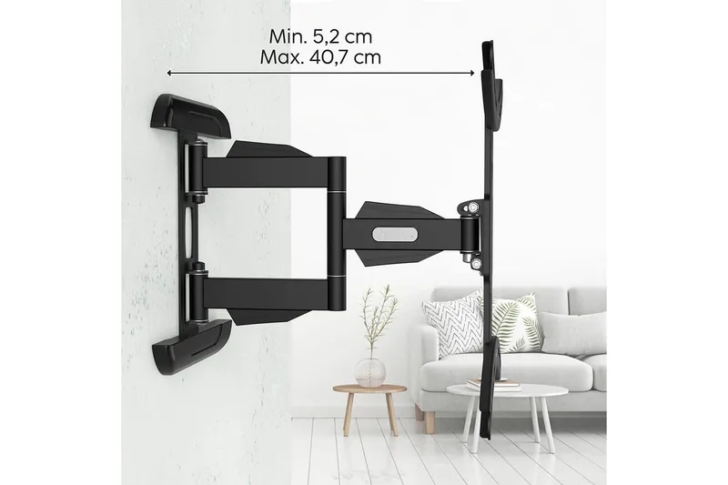 TV-vægbeslag Hama VESA Full Motion Sort - Sort - Møbler - TV borde & mediemøbler - Mediestativ & vægbeslag