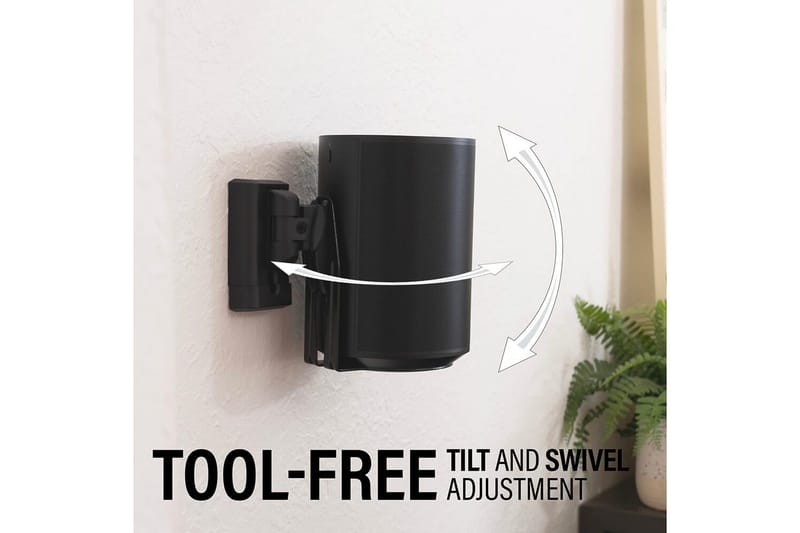 Vægbeslag Sanus til Sonos Era 100 - Sort - Møbler - TV borde & mediemøbler - Mediestativ & vægbeslag