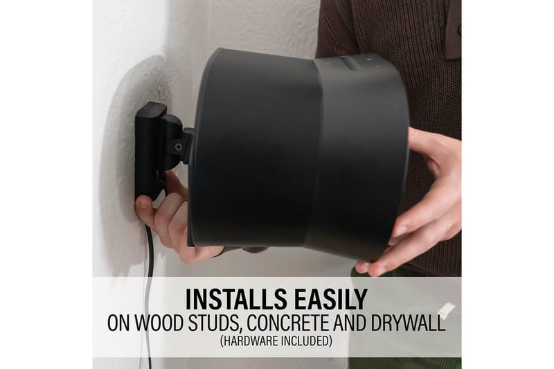 Vægbeslag Sanus til Sonos Era 300 - Sort - Møbler - TV borde & mediemøbler - Mediestativ & vægbeslag