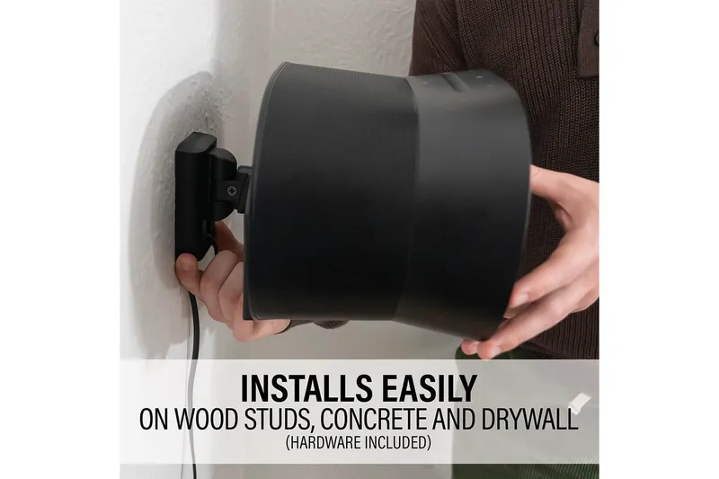 Vægbeslag Sanus til Sonos Era 300 - Sort - Møbler - TV borde & mediemøbler - Mediestativ & vægbeslag