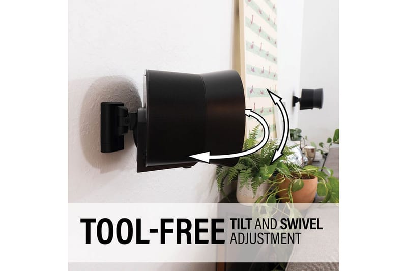 Vægbeslag Sanus til Sonos Era 300 - Sort - Møbler - TV borde & mediemøbler - Mediestativ & vægbeslag