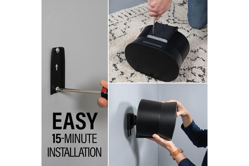 Vægbeslag Sanus til Sonos Era 300 - Sort - Møbler - TV borde & mediemøbler - Mediestativ & vægbeslag