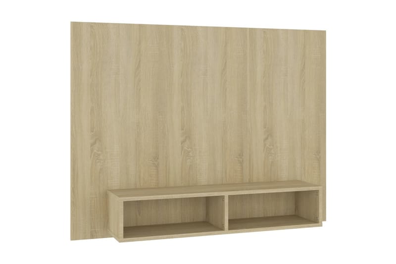 væghængt tv-skab 120x23,5x90 cm spånplade sonoma-eg - Brun - Møbler - TV borde & mediemøbler - TV-skab