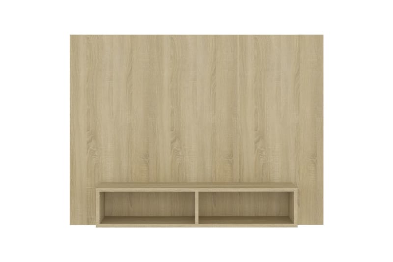 væghængt tv-skab 120x23,5x90 cm spånplade sonoma-eg - Brun - Møbler - TV borde & mediemøbler - TV-skab