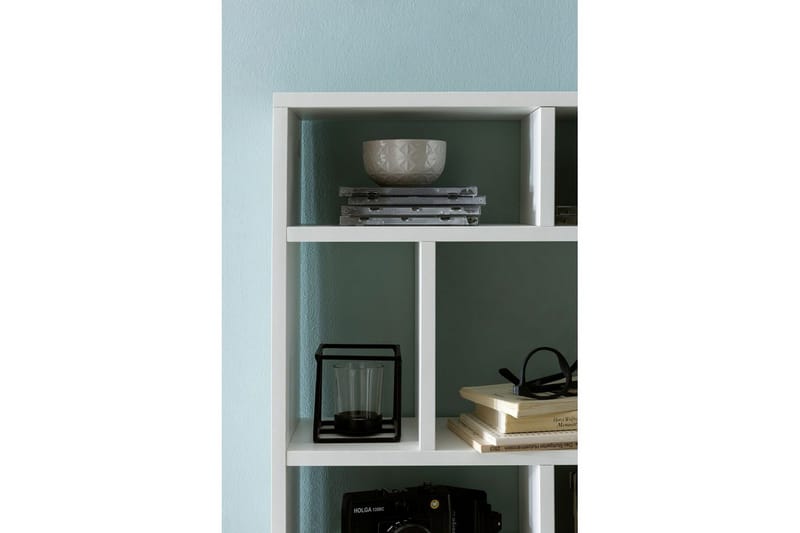 Vægreol Wohnling melaminbelagt spånplade, bogopbevaring, vægmonteret, moderne stil Hvid - Hvid - Opbevaring - Hylder & Reoler - Væghylde & vægreol