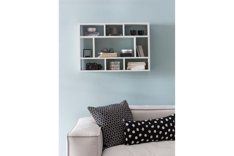 Vægreol Wohnling melaminbelagt spånplade, bogopbevaring, vægmonteret, moderne stil Hvid - Hvid - Opbevaring - Hylder & Reoler - Væghylde & vægreol