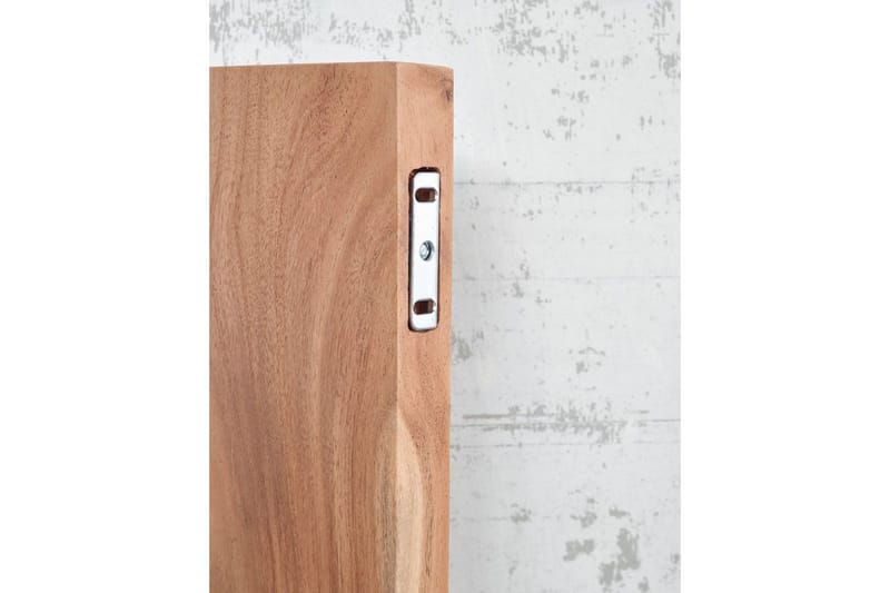 Vægreol Wohnling træ kant, massivt træ, svævehylde, landlig stil 120 cm - 120 cm - Møbler - TV borde & mediemøbler - TV-reol