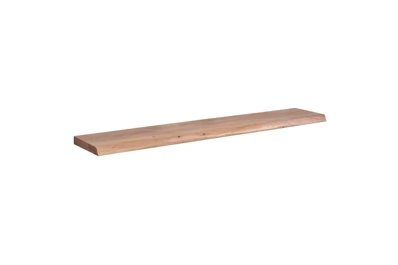 Vægreol Wohnling træ kant, massivt træ, svævehylde, landlig stil 140 cm, 140 cm