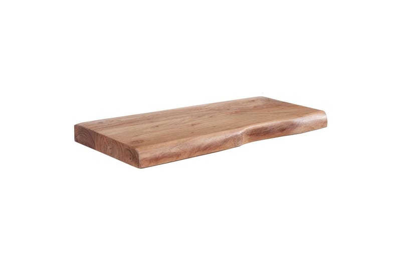Vægreol Wohnling træ kant, massivt træ, svævehylde, landlig stil 40 cm - 40 cm - Møbler - TV borde & mediemøbler - TV-reol
