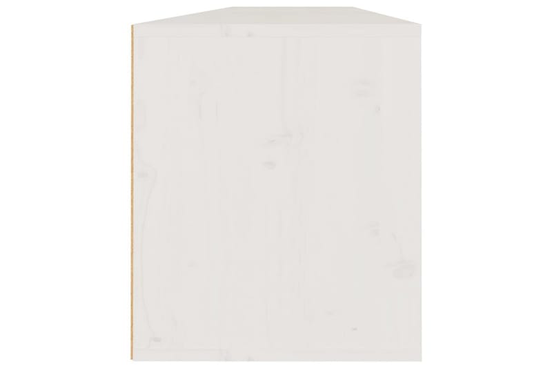 vægskabe 2 stk. 80x30x35 cm massivt fyrretræ hvid - Hvid - Møbler - TV borde & mediemøbler - TV-borde