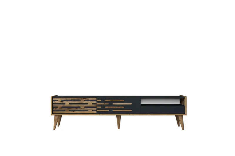 Valensiya Tv-bænk 180 cm, Valnød/Antracit