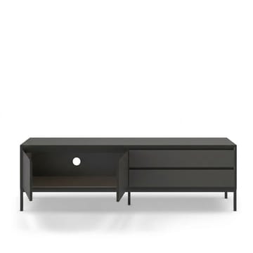 Velar TV-bænk 180x55x40 cm - Antracit/Wood Black/Black - Møbler - TV borde & mediemøbler - TV-borde