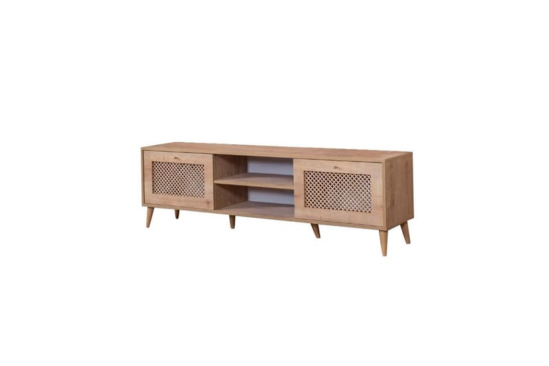 Velin TV-bænk 55 cm - Mellemfarvet træ - Møbler - TV borde & mediemøbler - TV-borde