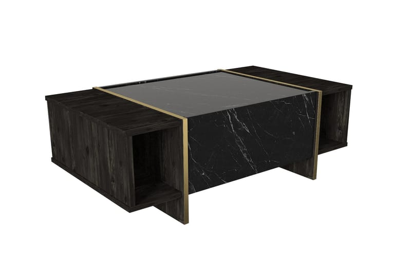 Veyron Tv-bænk 103,8 cm - Sort/Guld - Møbler - TV borde & mediemøbler - TV-borde