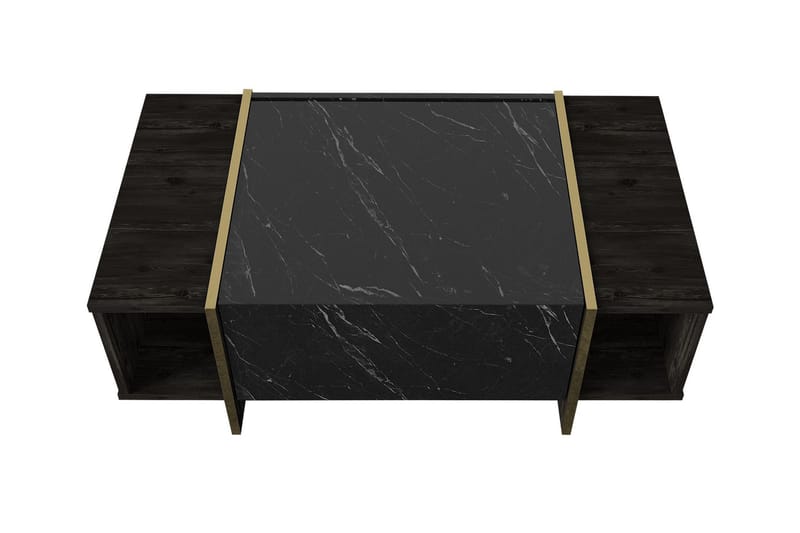 Veyron Tv-bænk 103,8 cm - Sort/Guld - Møbler - TV borde & mediemøbler - TV-borde