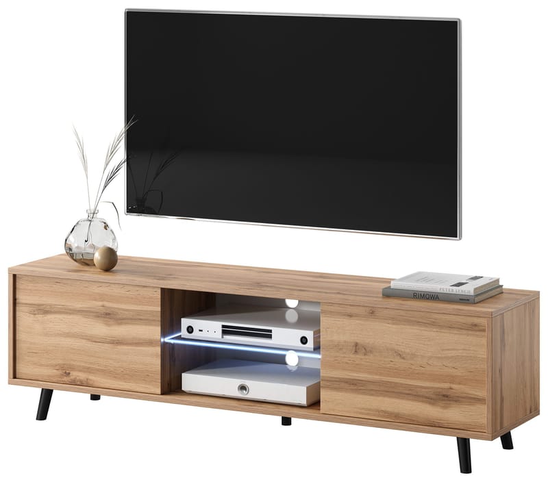 Vipan TV-bænk 140 cm - Eg - Møbler - TV borde & mediemøbler - TV-borde