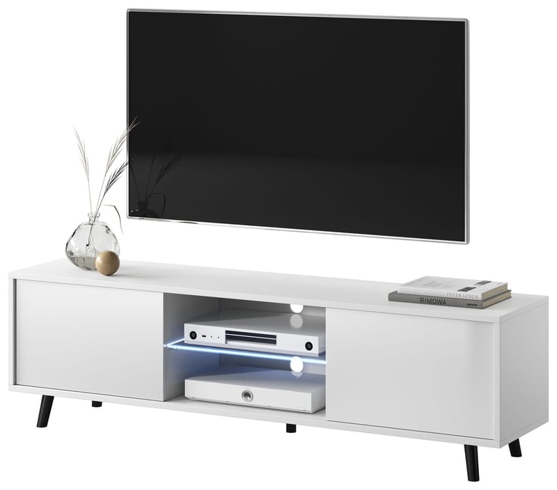 Vipan TV-bænk 140 cm - Hvid - Møbler - TV borde & mediemøbler - TV-borde