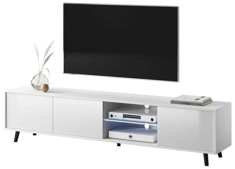Vipan TV-bænk 175 cm - Hvid - Møbler - TV borde & mediemøbler - TV-borde