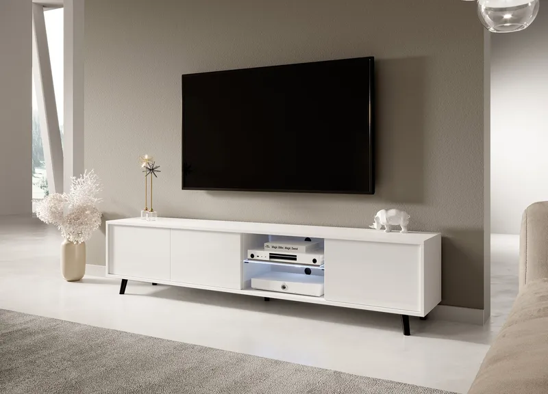 Vipan TV-bænk 175 cm - Hvid - Møbler - TV borde & mediemøbler - TV-borde