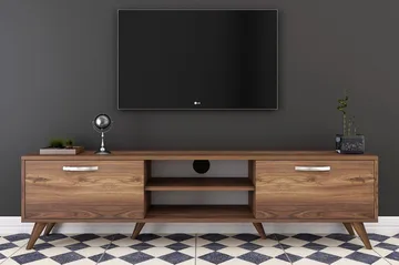 Virkesbo TV-bænk med Opbevaring 180 cm - Brun - Møbler - TV borde & mediemøbler - TV-borde