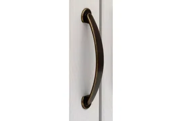 Vitrine Selma Hvid/Plet/Voks - Hvid/Plet/Voks - Opbevaring - Skab - Vitrineskabe