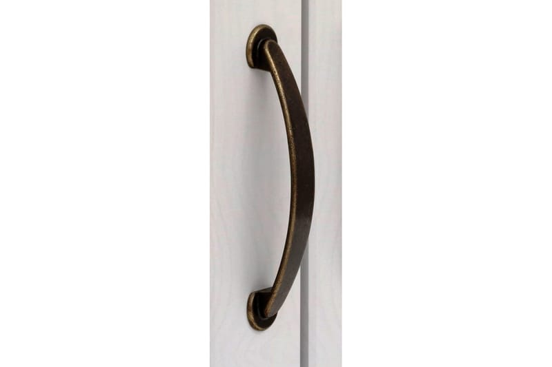 Vitrine Selma Hvid/Plet/Voks - Hvid/Plet/Voks - Opbevaring - Skab - Vitrineskabe