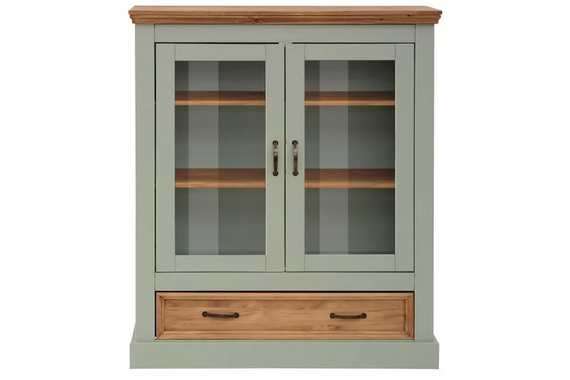 Vitrine Selma Salviegrøn/Plet/Voks - Salviegrøn/Plet/Voks - Møbler - TV borde & mediemøbler - TV-skab