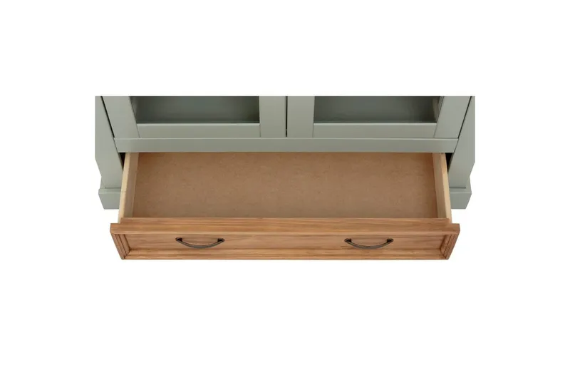 Vitrine Selma Salviegrøn/Plet/Voks - Salviegrøn/Plet/Voks - Møbler - TV borde & mediemøbler - TV-skab