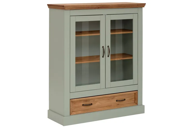 Vitrine Selma Salviegrøn/Plet/Voks - Salviegrøn/Plet/Voks - Møbler - TV borde & mediemøbler - TV-skab