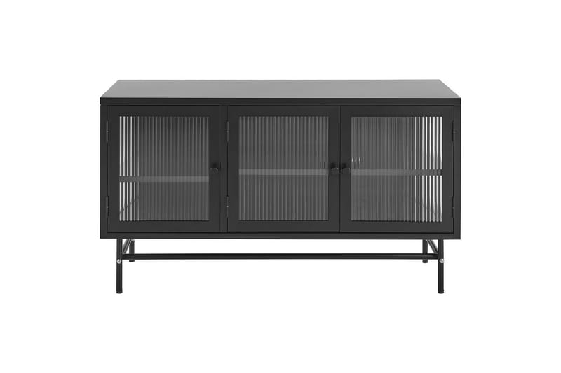 Vitrineskab Devon Sort - Sort - Møbler - TV borde & mediemøbler - TV-skab