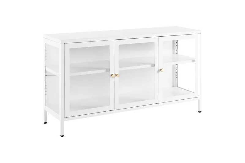 Vitrineskab Newport Hvid, Hvid