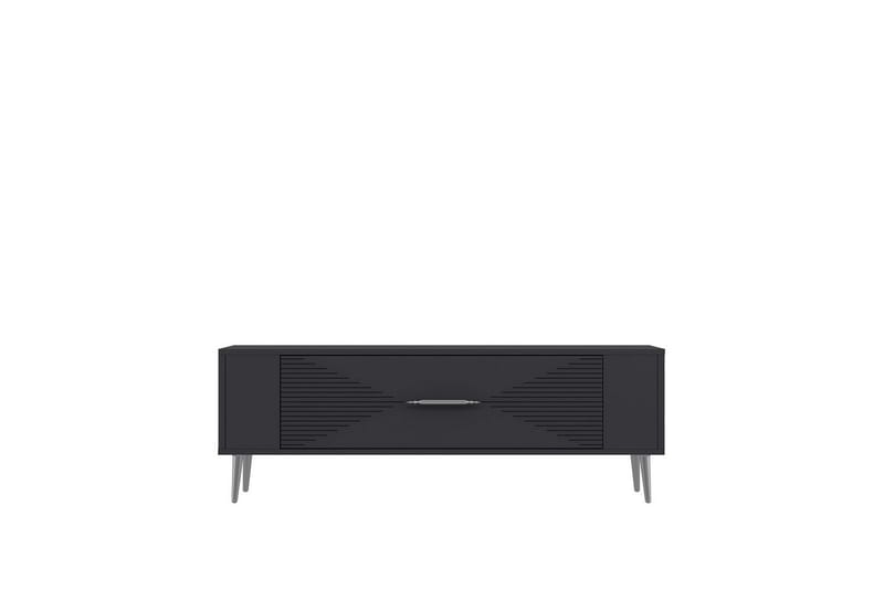 Vornis TV-bænk 120 cm - Antracit/Sølv - Møbler - TV borde & mediemøbler - TV-borde