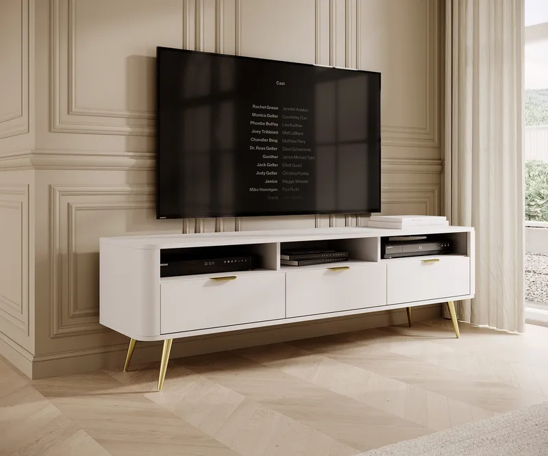 Walia TV-bænk 162 cm - Hvid - Møbler - TV borde & mediemøbler - TV-borde