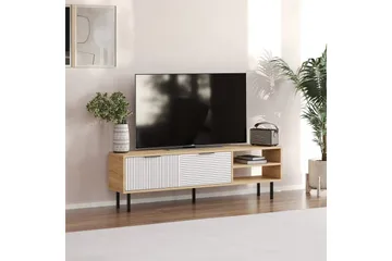 Wenus TV-bænk 150 cm - Eg/Hvid - Møbler - TV borde & mediemøbler - TV-borde