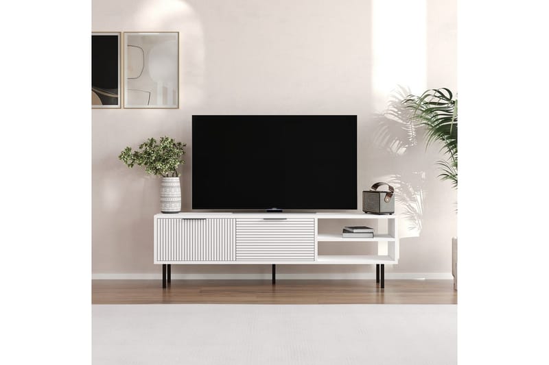 Wenus TV-bænk 150 cm - Hvid - Møbler - TV borde & mediemøbler - TV-borde