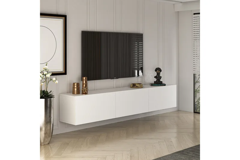 West Tv-bænk 150 cm - Hvid - Møbler - TV borde & mediemøbler - TV-borde