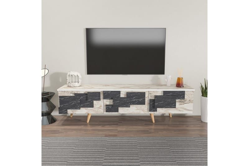 Xamira Tv-bord 160 cm - Hvid - Møbler - TV borde & mediemøbler - TV-borde