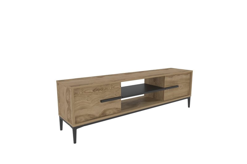 Yemisen TV-bord 120 cm - Brun/Sort - Møbler - TV borde & mediemøbler - TV-borde