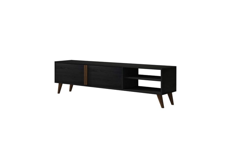 Ythmere TV-bord 160 cm - Sort - Møbler - TV borde & mediemøbler - TV-borde